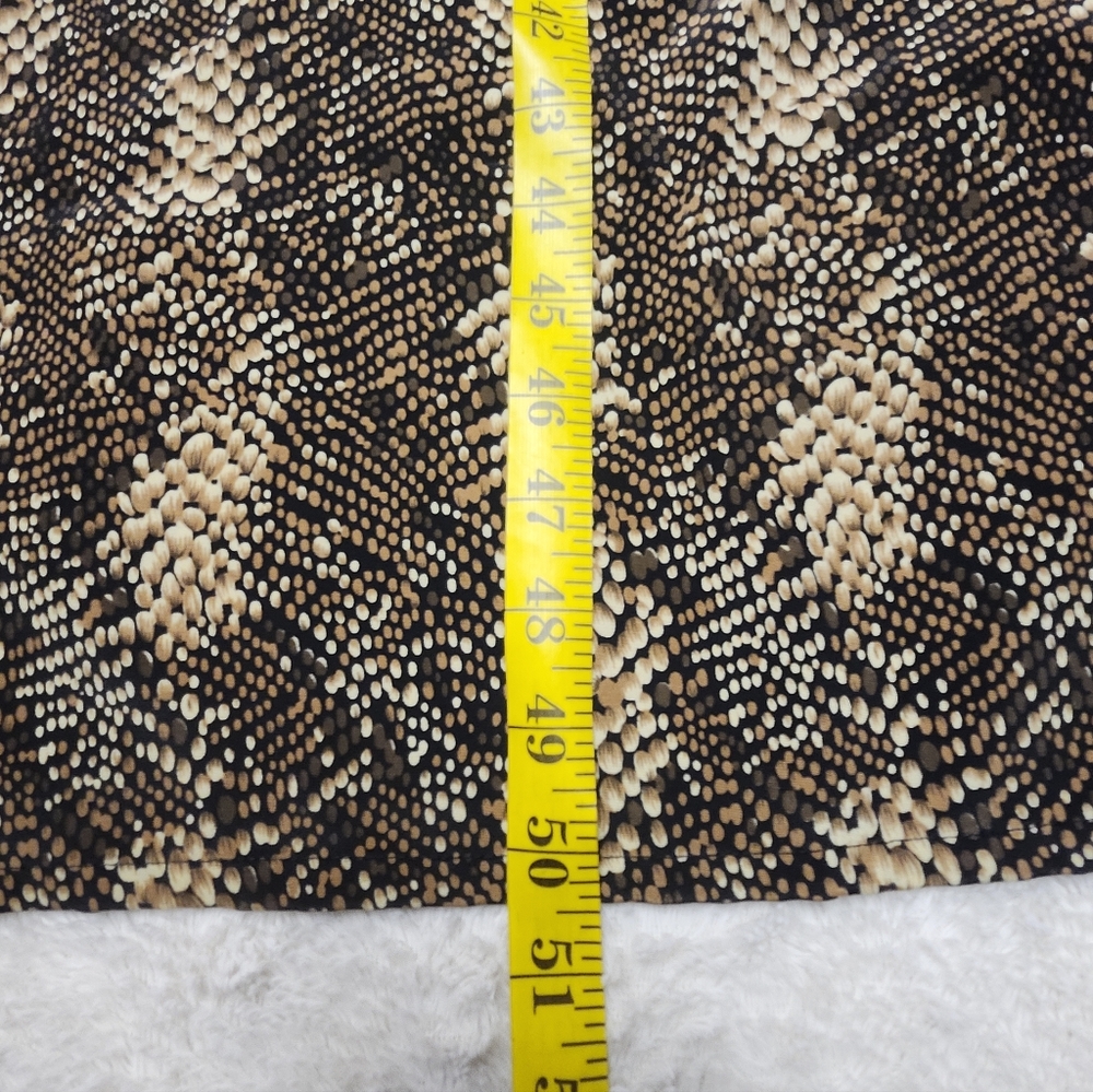 •Vintage MPH Collection Dress Women's Size 2X 90s Animal Print Midi Length Shift - Picture 10 of 10